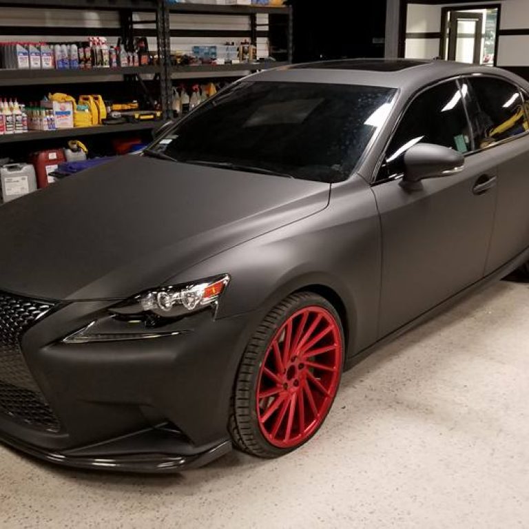 Matte Black Lexus IS350