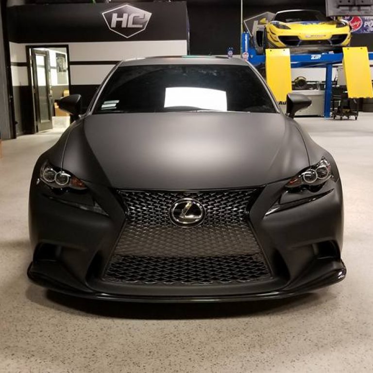 Matte Black Lexus IS350