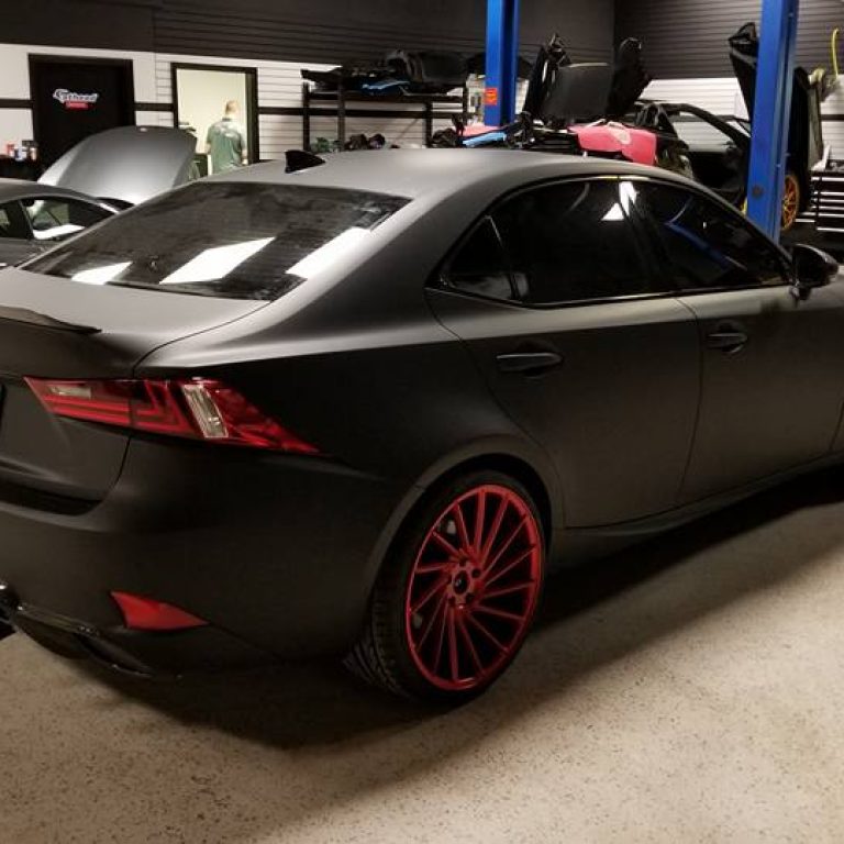 Matte Black Lexus IS350